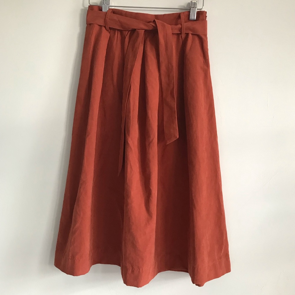 Vintage brunt orange skirt XS-S